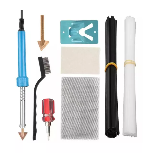 Kit Soldadura Plastico 80W 40 Varillas para Reparaciones de Parachoques Aut5363