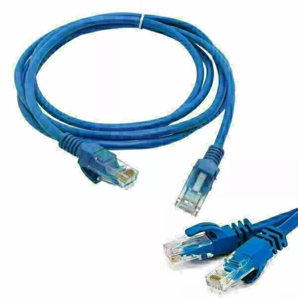 1M 2M CAT5 CAT5E RJ45 Blue Ethernet Network Patch LAN Cable Cord for PC