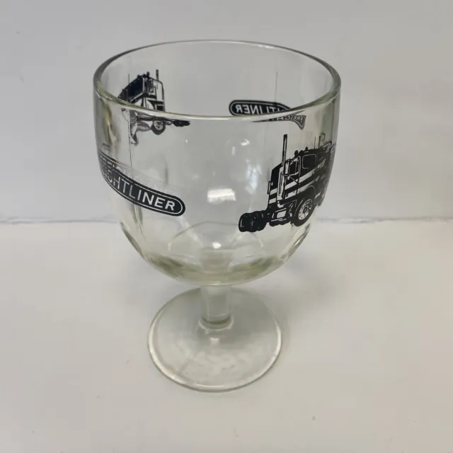 Vintage Freighliner Beer Goblet Glass Mug Freight Liner Rare 1970's
