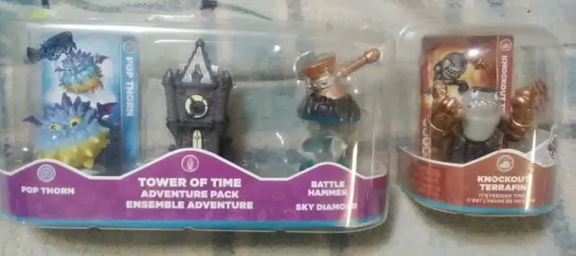 Skylanders Swap Force Tower of Time Adventure Pack & Knockout Terrafin Figures