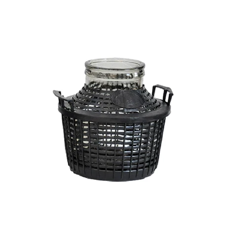 Damigiana In Vetro Da 20 Litri Con Cesto In Plastica E Tappo - Bocca Larga Per Alimenti - Foto 9