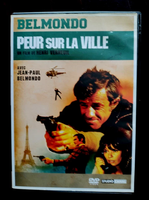 dvd "  Jean Paul  BELMONDO "  PEUR  SUR  LA  VILLE  "  studio canal