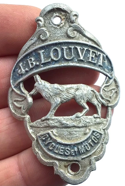 Plaque De Vélo Ancienne - Cycles LOUVE - Vintage Cyclisme