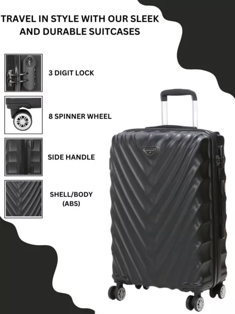 Cadenas TSA à combinaison pour bagages BENZI noir