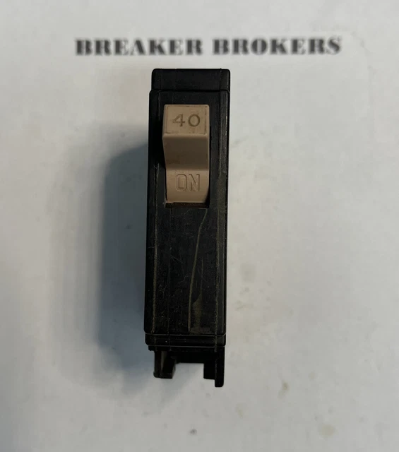 Cutler-Hammer CH140 1-Pole 40 amp Circuit Breaker metal foot Ships Today *chip