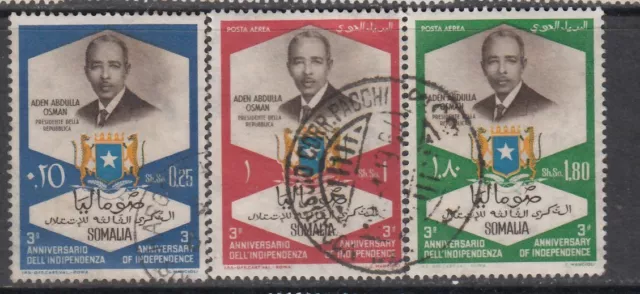 Somalia - 3rd Anniversary of Independence (Set Used) 1963 (CV $6)