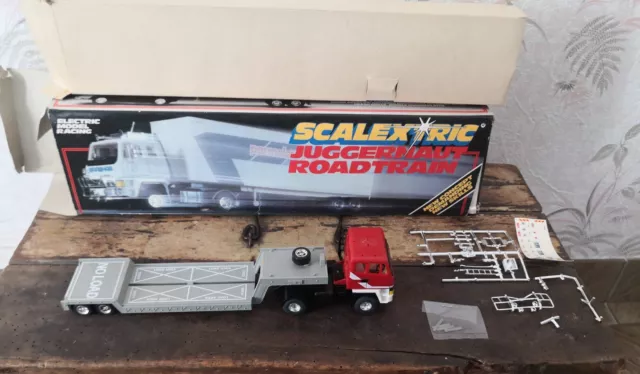 Camion Semi remorque Scalextric  Low Loader Jouet ancien Vintage