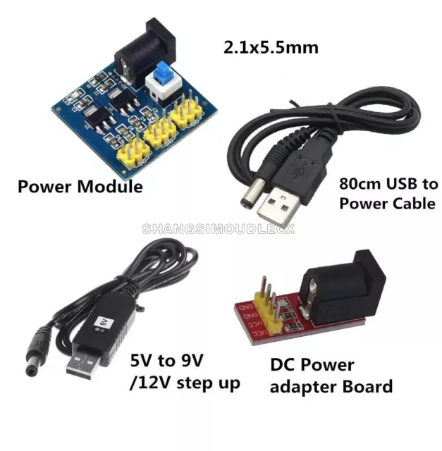 USB DC 5V to DC 9V/12V Step-up Module Converter 2.1x5.5mm Male Connector Plus F