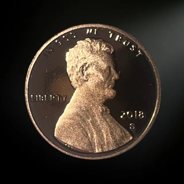 2018 S PROOF Lincoln Shield Penny Brilliant Uncirculated (BU)