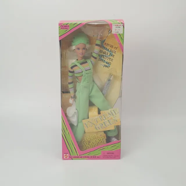 EXTREME GREEN TEEN Skipper Doll Barbie 1997 Mattel #19666 ~NEW, SDB ...