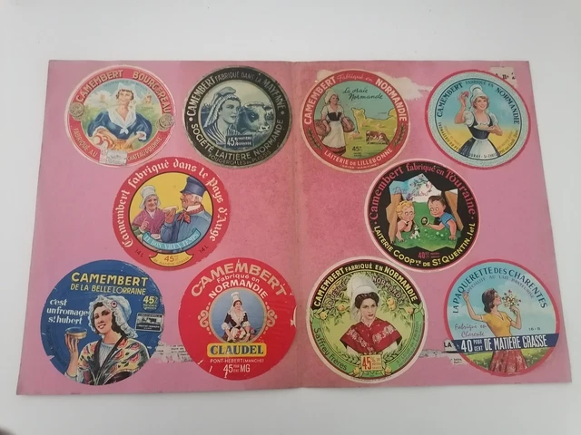 Lot De 10 étiquettes De Caisse Vintage USA 1940-1963, Inutilisées, Multicolores