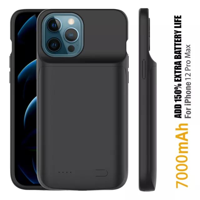 7000mAh For iPhone 11/12 Pro Max/7/8+ Battery Case Power Bank Charger Charging