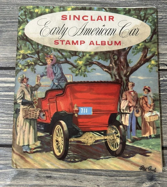 Vintage Sinclair Early American Car Stamp Album Booklet