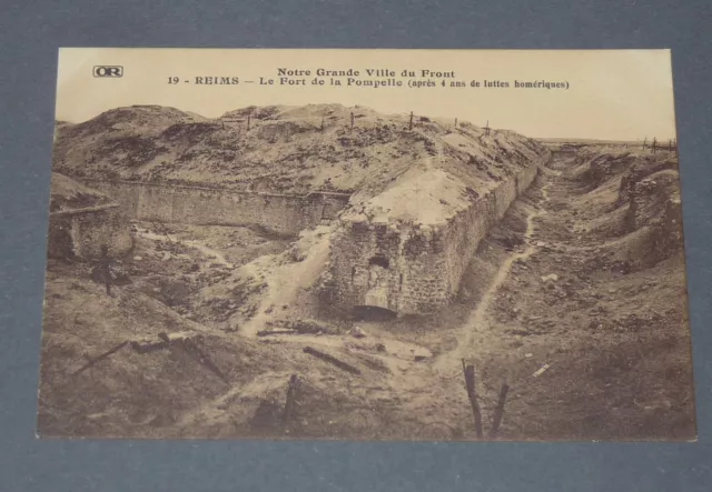 Cpa Carte Postale Guerre 14-18 Bataille Marne Reims Fort De La Pompelle