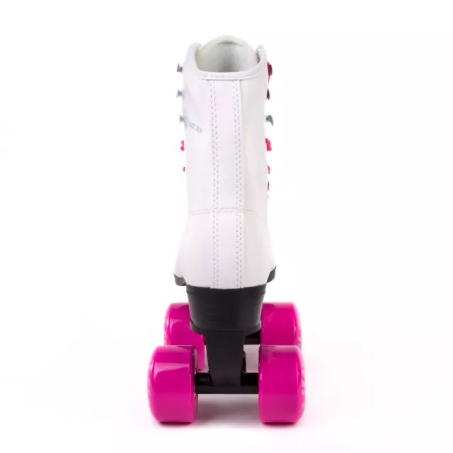 Skate Gear Soft Boot Roller Skate Retro High Top White Pink 3