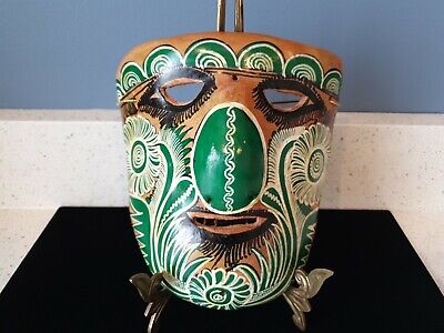 Rare Antique African Artwork Indian Art Tribal Mask Klan Traditional Vintage 8"