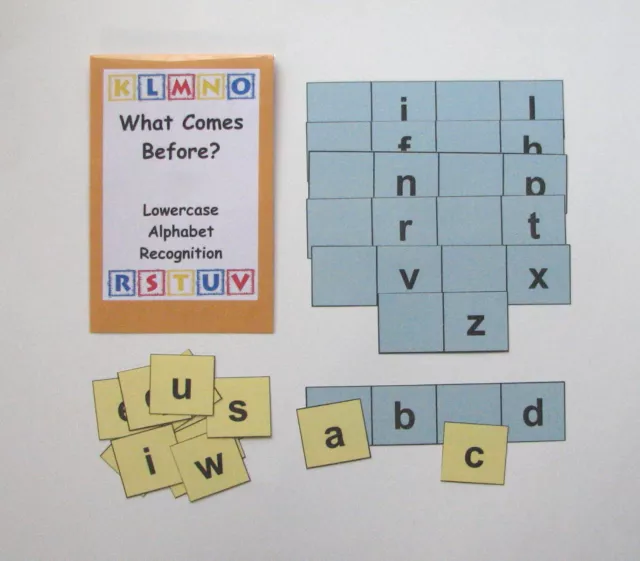 Teacher Made Literacy Center Resource Game Lowercase Alphabet Recognition Strips