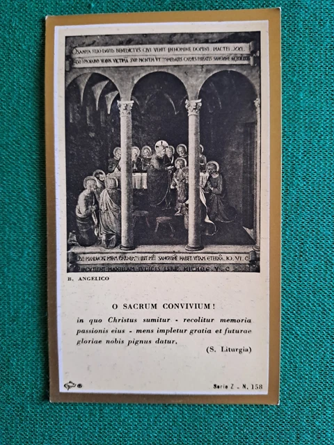 Immaginetta: Gesù comunica gli apostoli, da un dipinto del B. Angelico