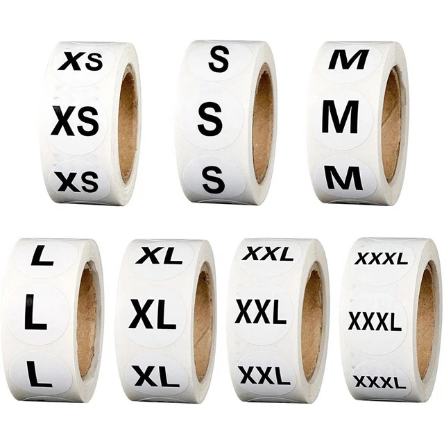 Keep Your Retail Apparel Organized with 500 High Quality Circle Stickers
