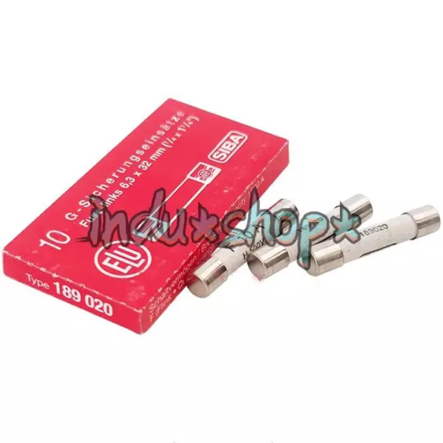 QTY:10 NEW FOR SIBA 7006563 189020 F10A Quick Acting Fuse 10A 500V 6.3x32mm