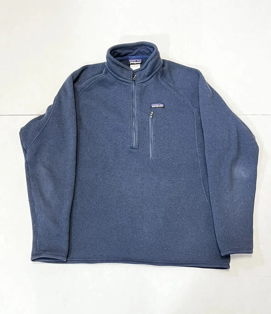 Patagonia Better Sweater Blue Half Zip  Fleece Pullover Coat Jacket Mens XL