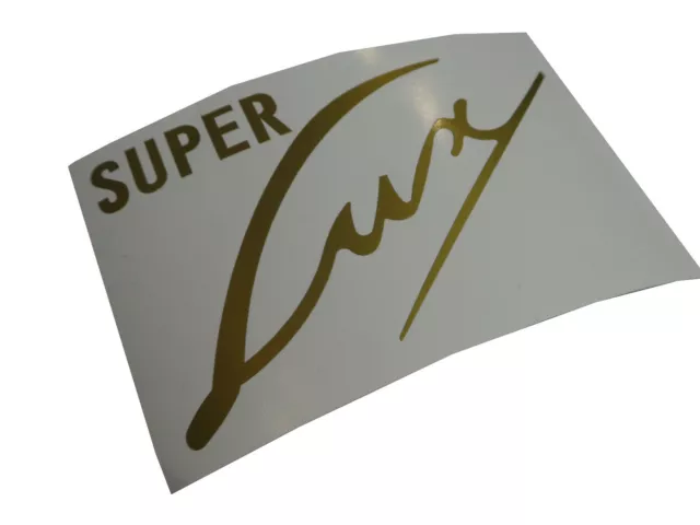 Triumph Schriftzug Logo Aufkleber Abziehbild 26mm x 76mm Gold Neu