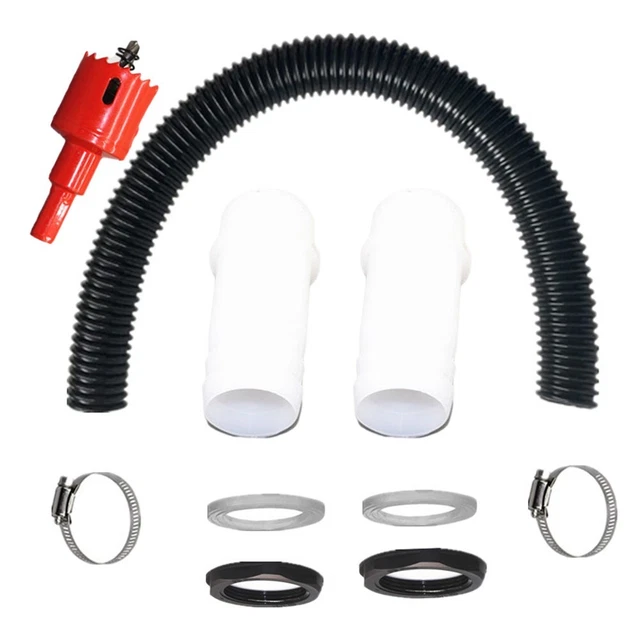 Kit Tuyaux Chauffage Auxiliaire Diesel - Diamètre 75 Mm - Longueur 36-80 Cm - Pour Eberspacher, Webasto, Propex - Conduit Air Chaud/froid - 3