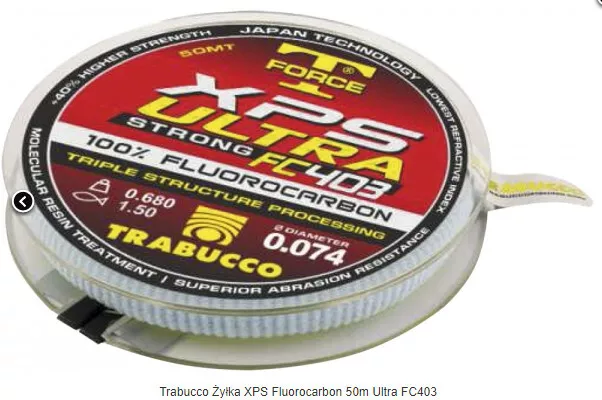 Trabucco XPS Ultra Strong FC 403 fluorocarbon 50m low diameters 2
