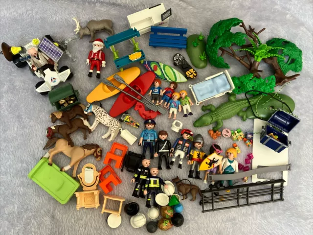 Little Bundle Of Playmobil   Figures and Accessories  and Spares Job Lot