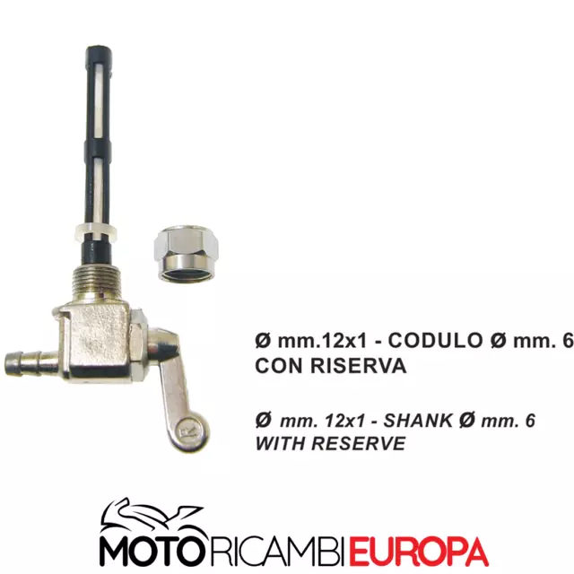 RUBINETTO PER SERBATOIO BENZINA FILETTO mm.12 KATIA -3172