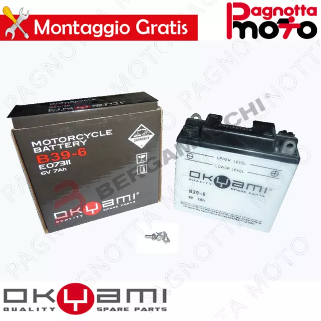 BATTERIA OKYAMI B39-6 MOTO GUZZI STORNELLO SPORT 125 Precaricata