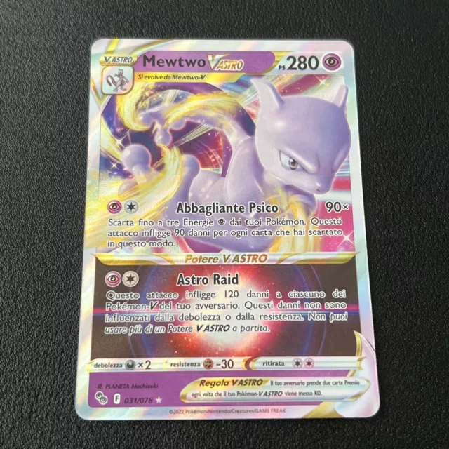 Carta pokemon MewTwo V Astro pokemon Go 031/078 ita - Vinted