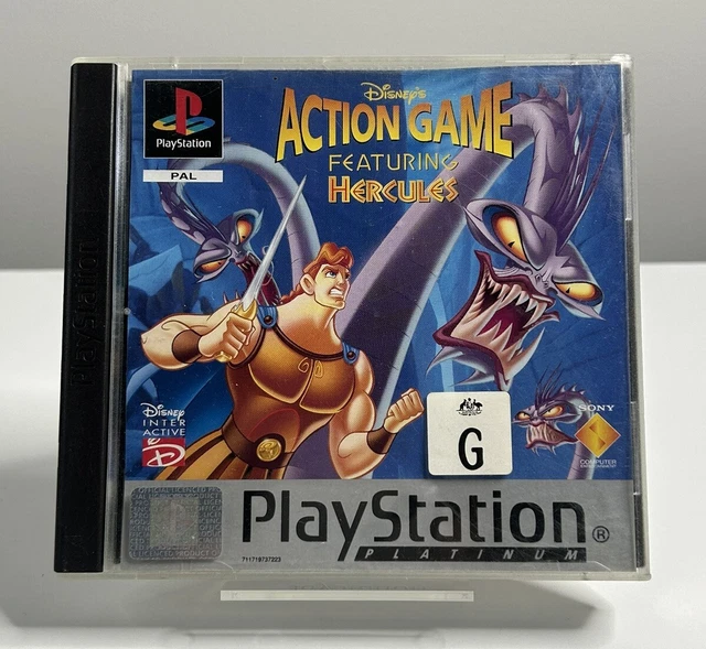 DISNEY’S ACTION GAME Featuring Hercules PS1 Platinum Complete Free ...