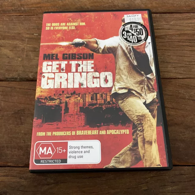 Get The Gringo (dvd 2013) VGC- region 4 and 2 PAL  - free TRACKED post!