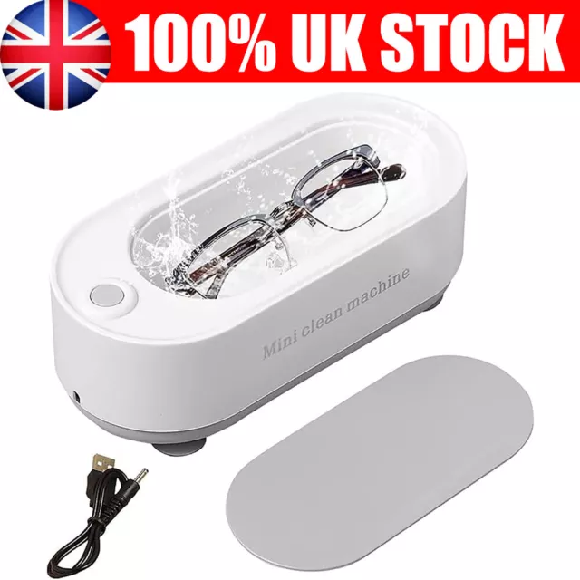 Ultrasonic Cleaner Sonic Wave Tank Glasses Watch Jewellery Cleaning Machine USB