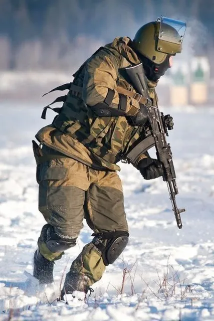 Russian National Guard OsNaz SOBR Bulat FSB Early Mountain Assault Gorka-2 Suit