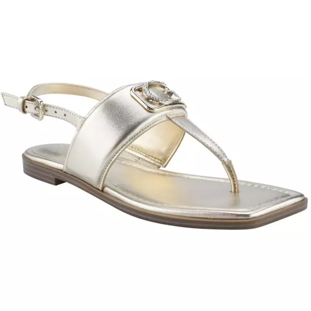 Guess Womens Arenna Faux Leather Adjustable Slingback Sandals Shoes BHFO 9702