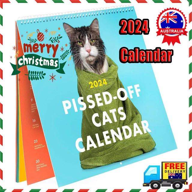 2024 Pissed-Off Cats Calendar / Funny Cat Wall Calendar