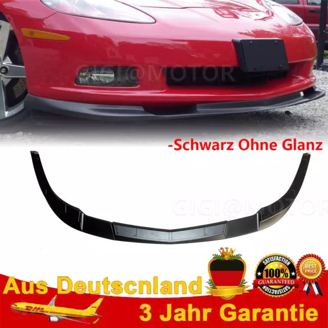 Für Corvette C6 Z06 ZR1 GS 2005-2013 Mattschwarz Front Spoiler Lippe Frontansatz