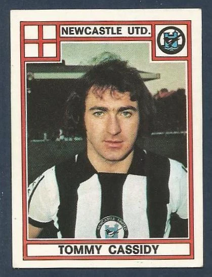 Panini Football 78 #268-Newcastle Utd & Northern Ireland-Glentoran-Tommy Cassidy