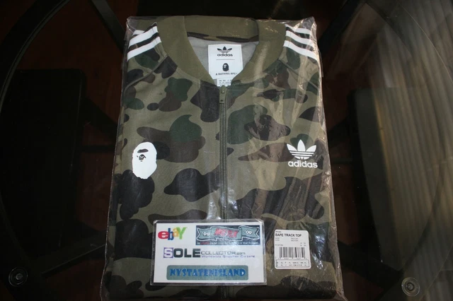 BAPE X ADIDAS Track Top Olive Cargo Size XL Brand New Tags $574.99
