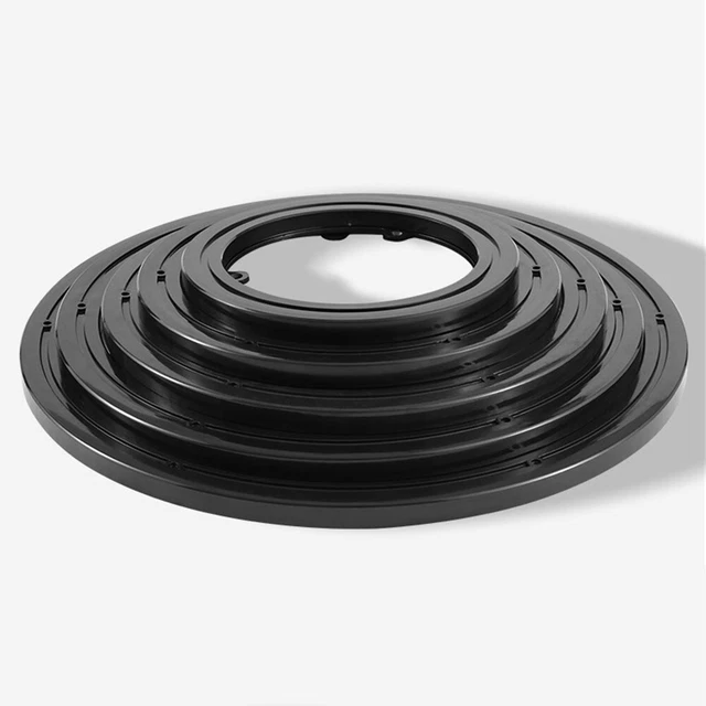Lot de 2 plateaux rotatifs universels de 15 cm - Plateforme rotative 360 ° - Plateforme multi-usages avec roulements en acier - Pour ordinateur portable, moniteur, TV, haut-parleur