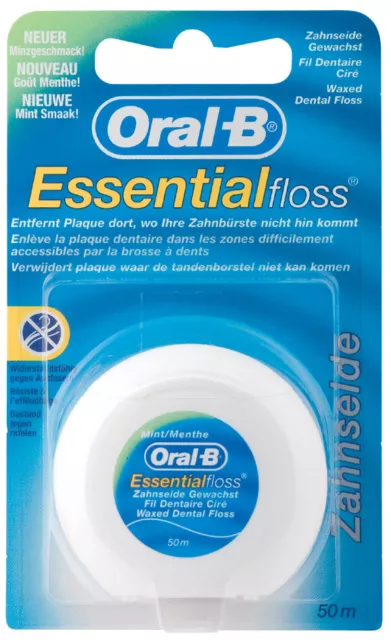 Oral B Zahnseide Essentialfloss 50 m Minzgeschmack