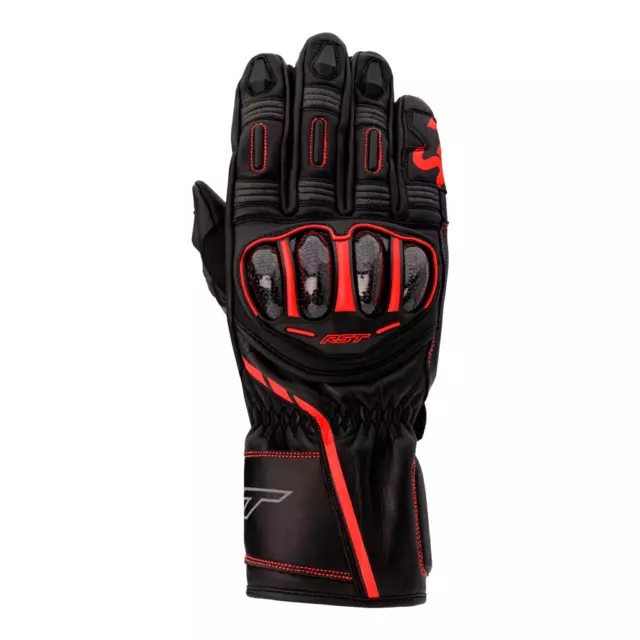 RST S1 CE Mens Motorcycle Sport Touring Gloves 3033 Black Grey Red