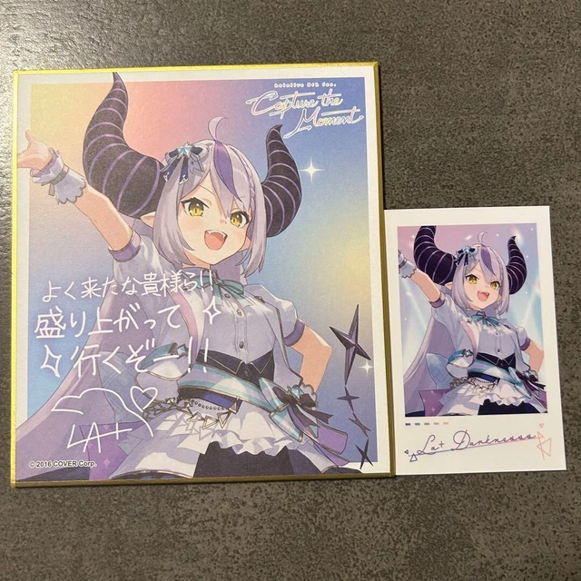 LA+ DARKNESSS HOLOLIVE Super Expo 2024 Shikishi paper board & instax