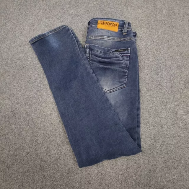 Hugo boss Jeans Mens 30 blue slim straight denim stretch cotton pants size 30