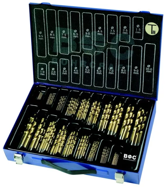 Coffret 170 forets HSS-TIN (1-10 mm) BOHRCRAFT Métal-Box - MT 170 -