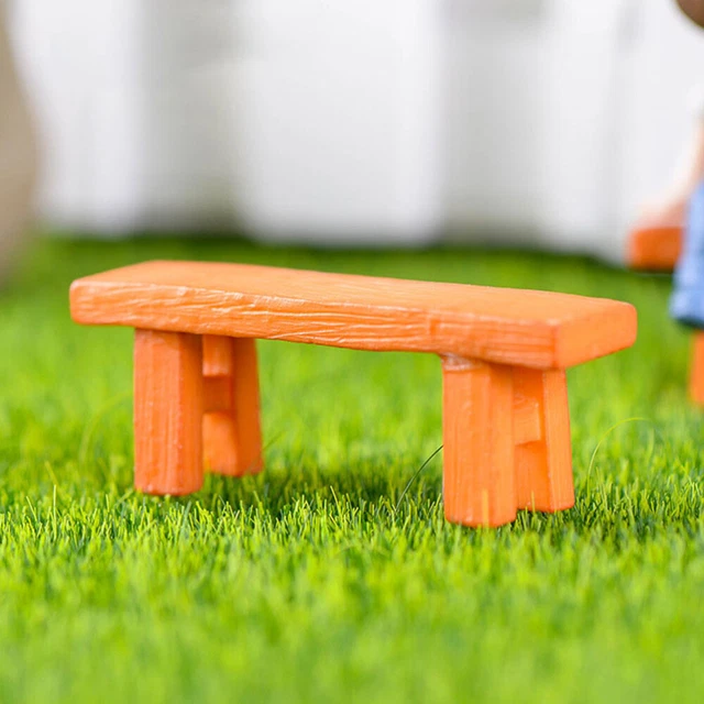 10pcs Mini House Accessory Mini Stool Model Miniature Stool Doll Furniture