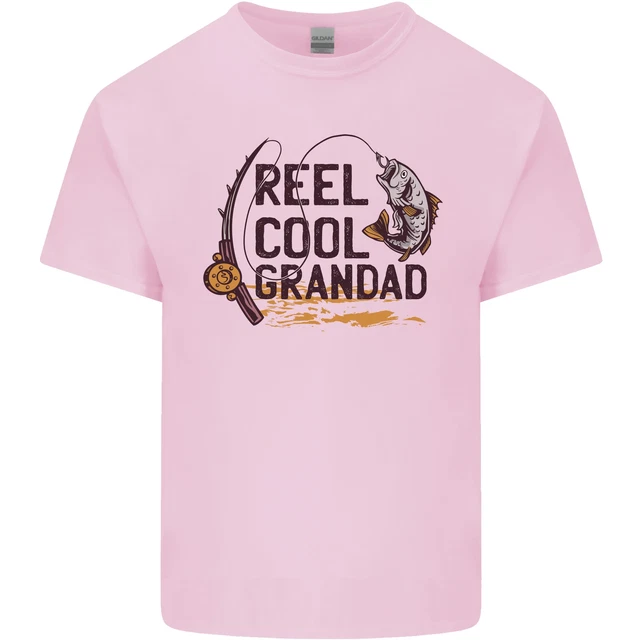 T-shirt da uomo cotone Reel Cool Grandad Funny Fisherman 11