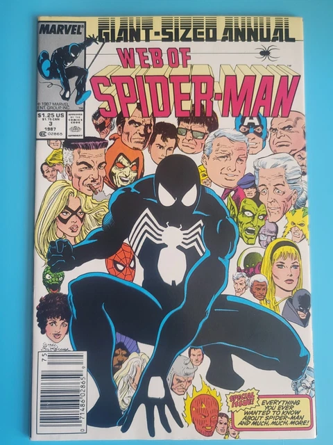 1987 Web of Spider-Man Annual 3 Comic Book Giant Sized Vintage Marvel